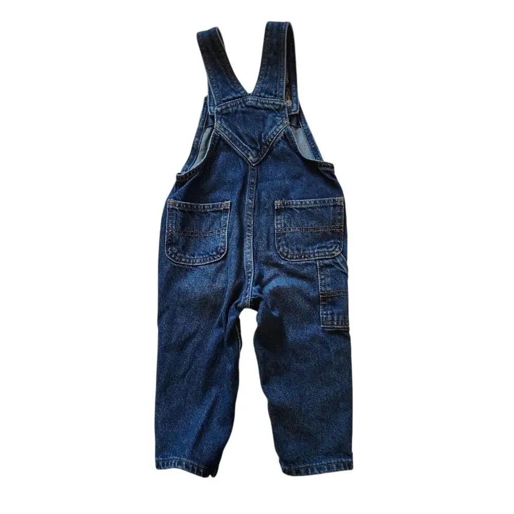 Old Navy Workwear Baby Boys Bib Overalls Size 18-24 Months Blue